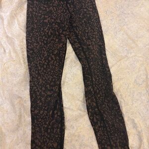 lululemon athletica Brown Patterned Leggings